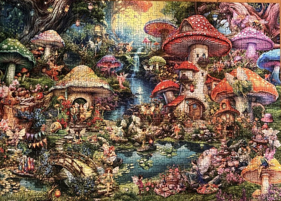 Merry Mushroom Village - Ravensburger puzzle collectible [Barcode 4005555012580] - Main Image 3