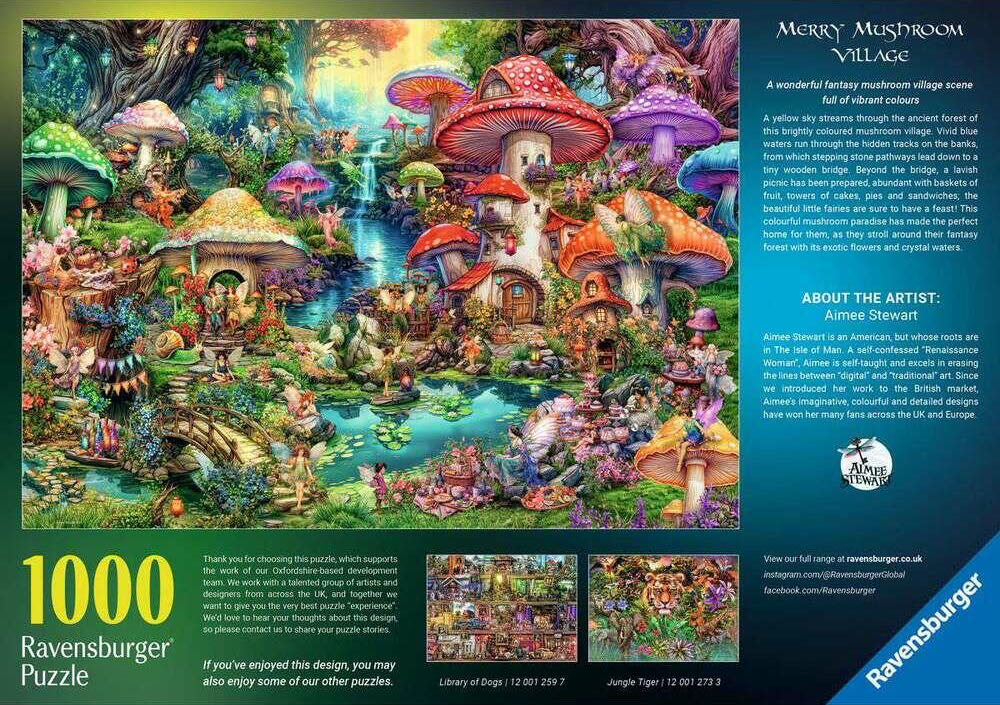 Merry Mushroom Village - Ravensburger puzzle collectible [Barcode 4005555012580] - Main Image 4