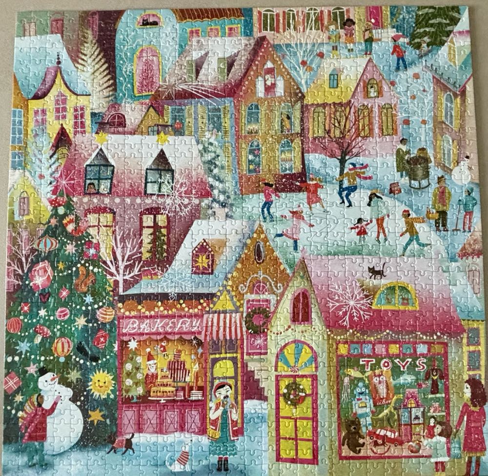 Holiday Village - eeBoo Piece & Love puzzle collectible [Barcode 689196520976] - Main Image 3
