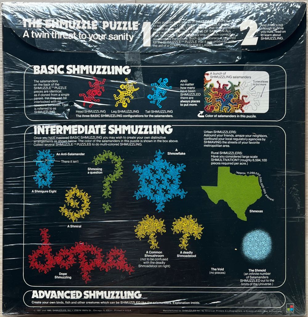 Shmuzzola Party-SOLD - Shmuzzles Inc puzzle collectible - Main Image 2