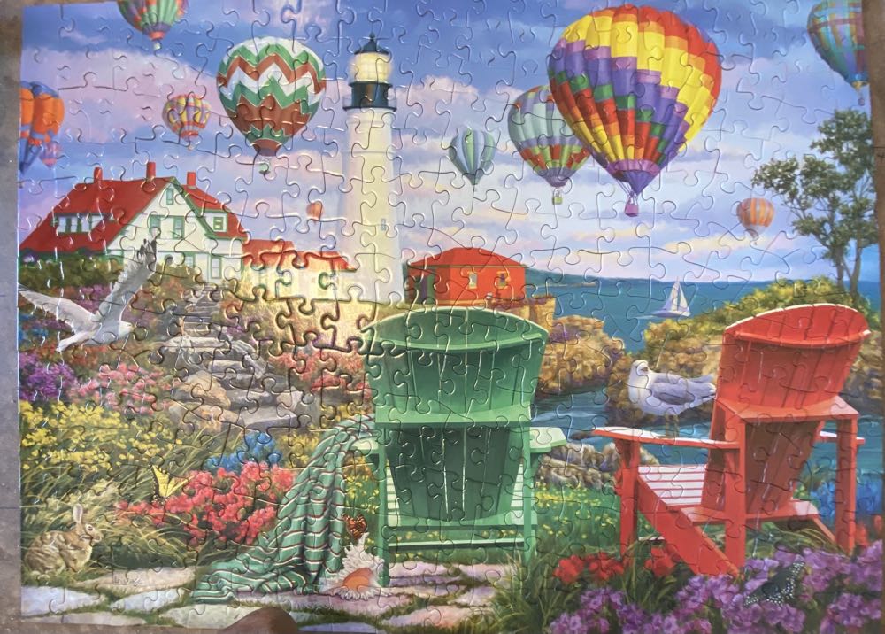 The Lighthouse  Karen D Next Shipment  - Bits & Pieces puzzle collectible [Barcode 192949077868] - Main Image 3