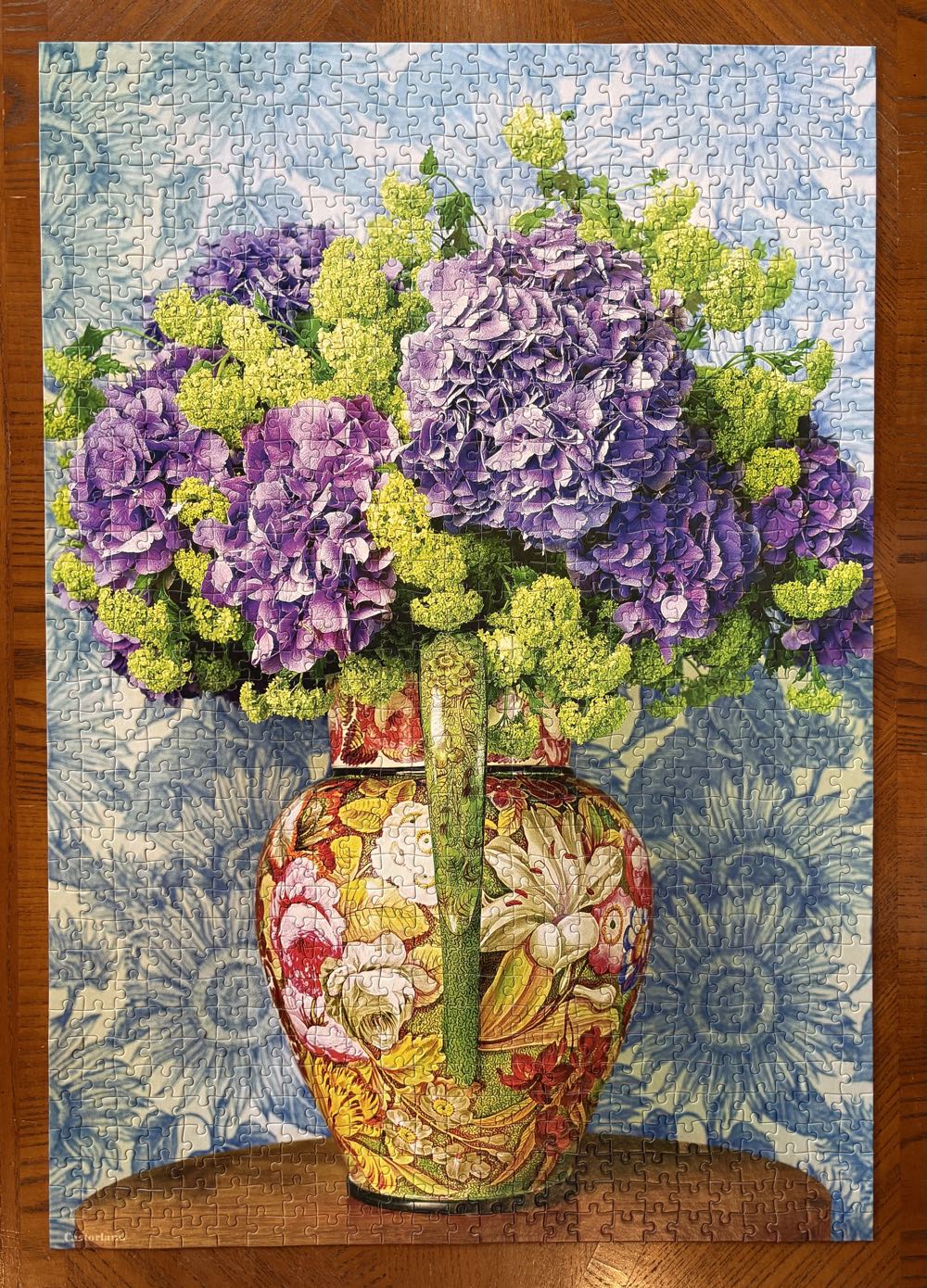 Bouquet Of Hydrangeas - Castorland 🇵🇱 puzzle collectible [Barcode 5904438104352] - Main Image 3