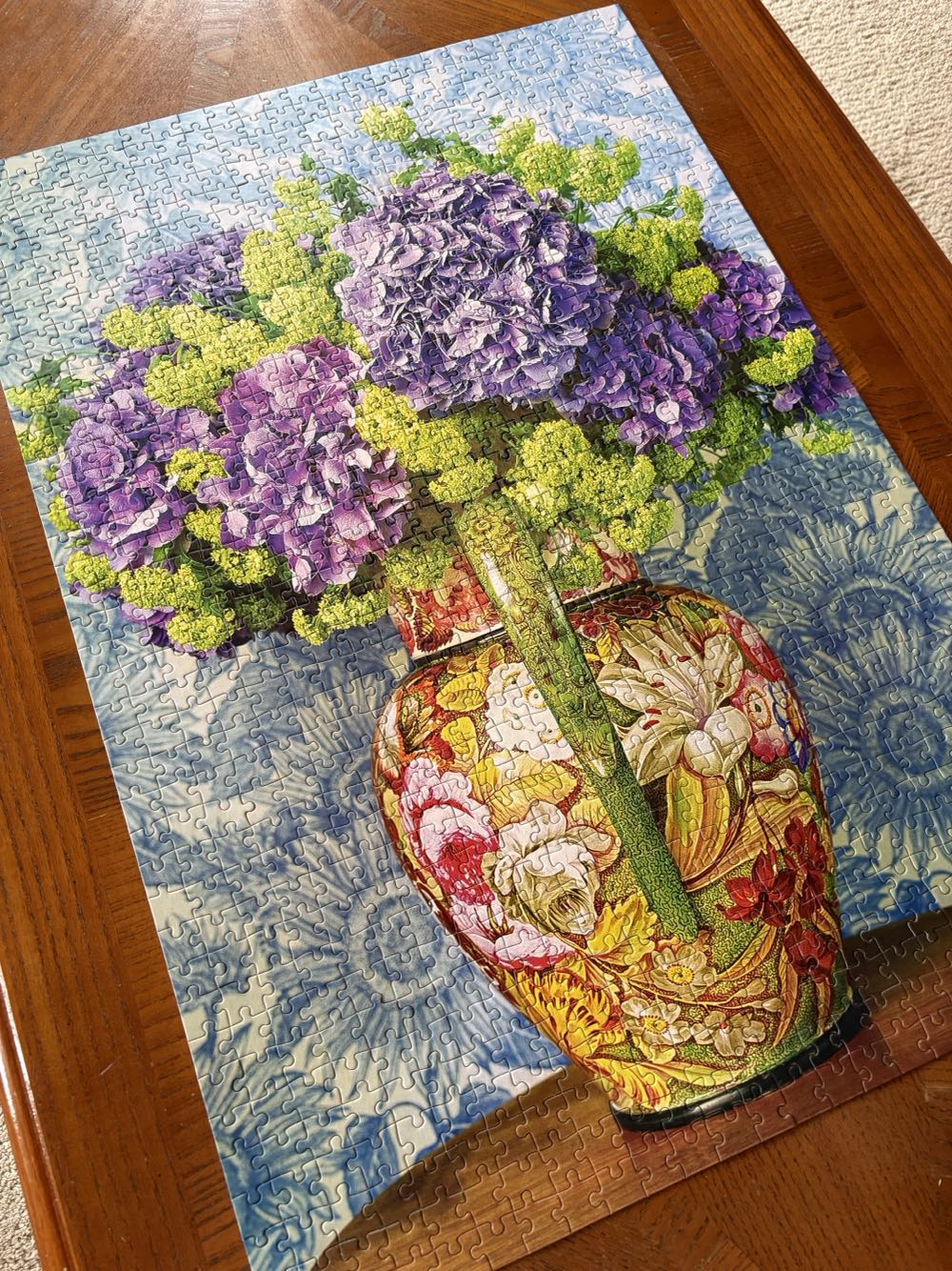Bouquet Of Hydrangeas - Castorland 🇵🇱 puzzle collectible [Barcode 5904438104352] - Main Image 4
