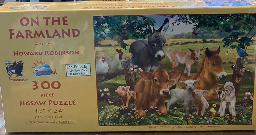 On The Farmland - SunsOut puzzle collectible [Barcode 796780549067] - Main Image 2