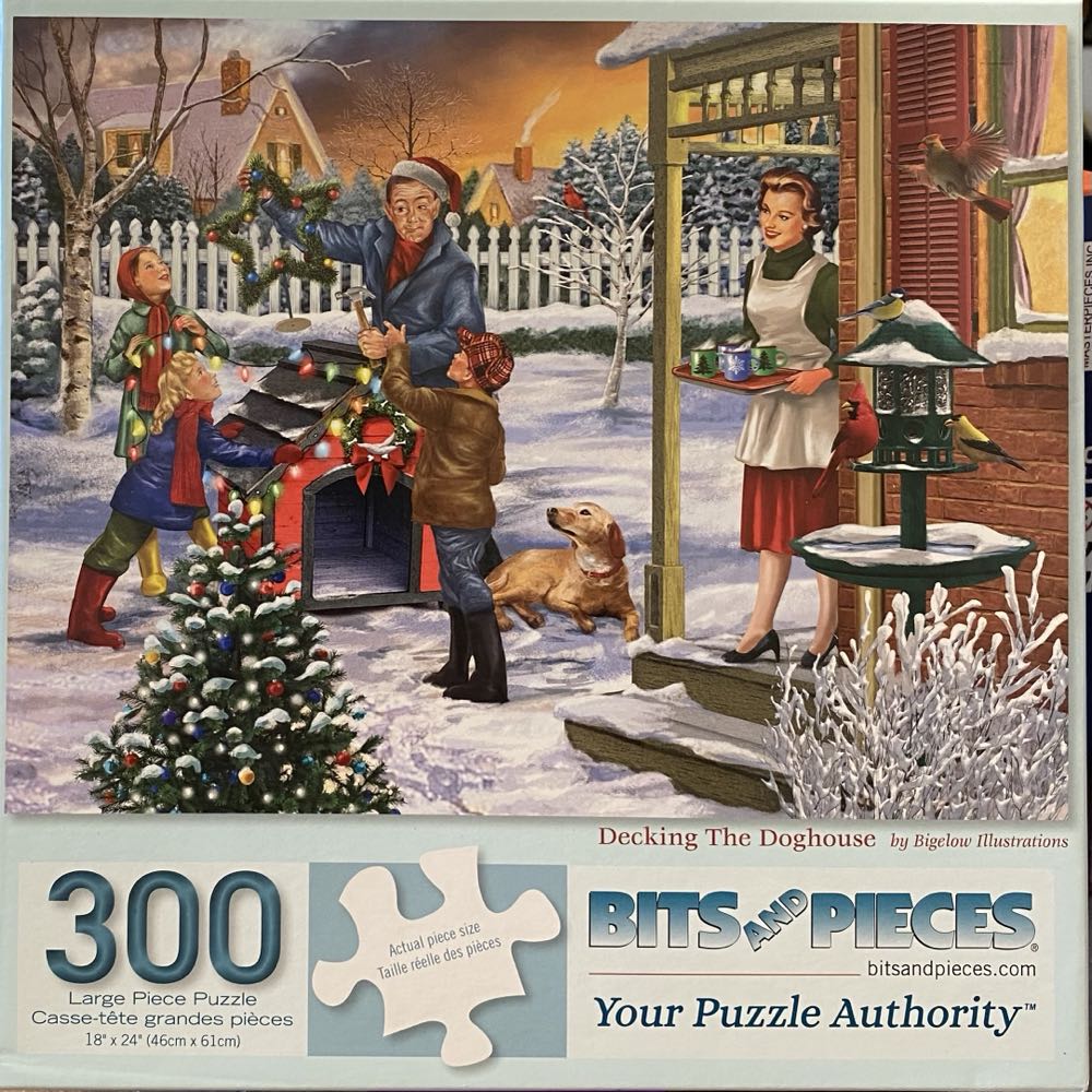 Decking The Doghouse - Bits & Pieces puzzle collectible [Barcode 192949068279] - Main Image 2