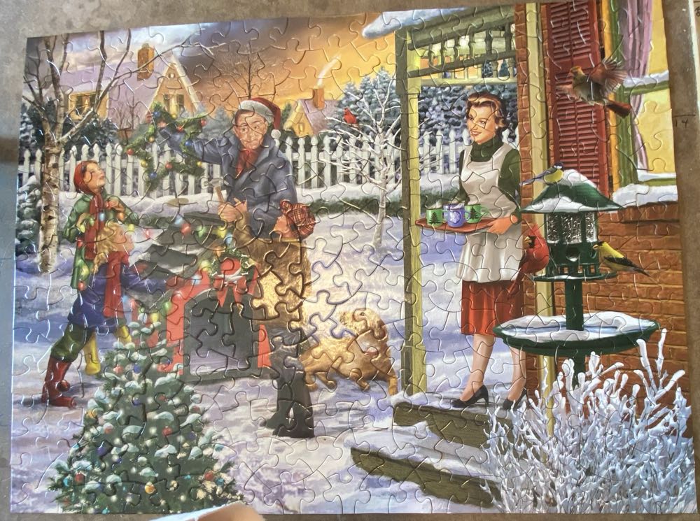 Decking The Doghouse - Bits & Pieces puzzle collectible [Barcode 192949068279] - Main Image 3