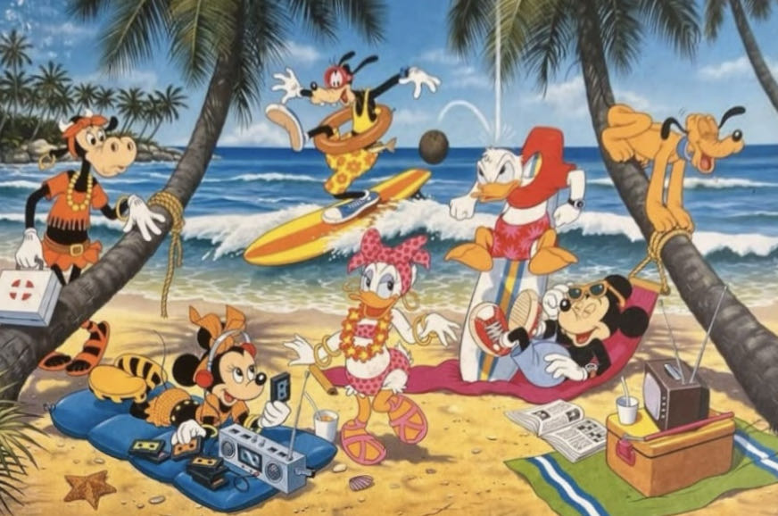 Minnie On The Beach 🟦 - Clementoni puzzle collectible [Barcode 8005125306336] - Main Image 2