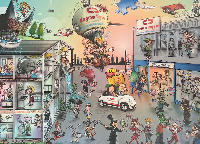 Dagmar Buysse - Bathroom Renovation - Ravensburger puzzle collectible [Barcode 4005556902583] - Main Image 2