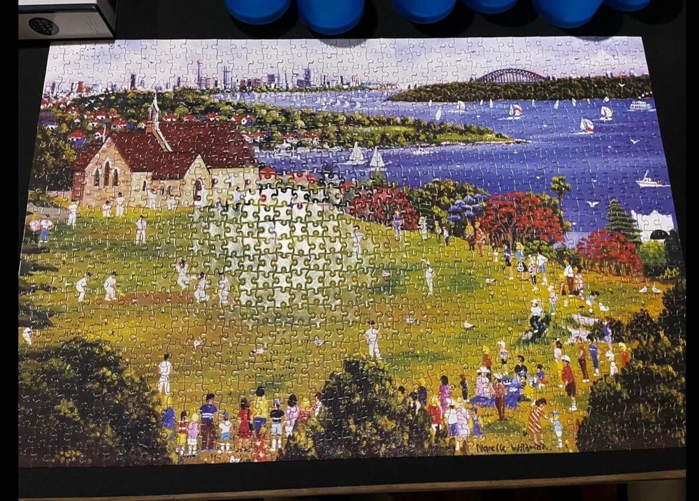 Summer Cricket - Sydney - Blue Opal 🇦🇺 puzzle collectible - Main Image 2