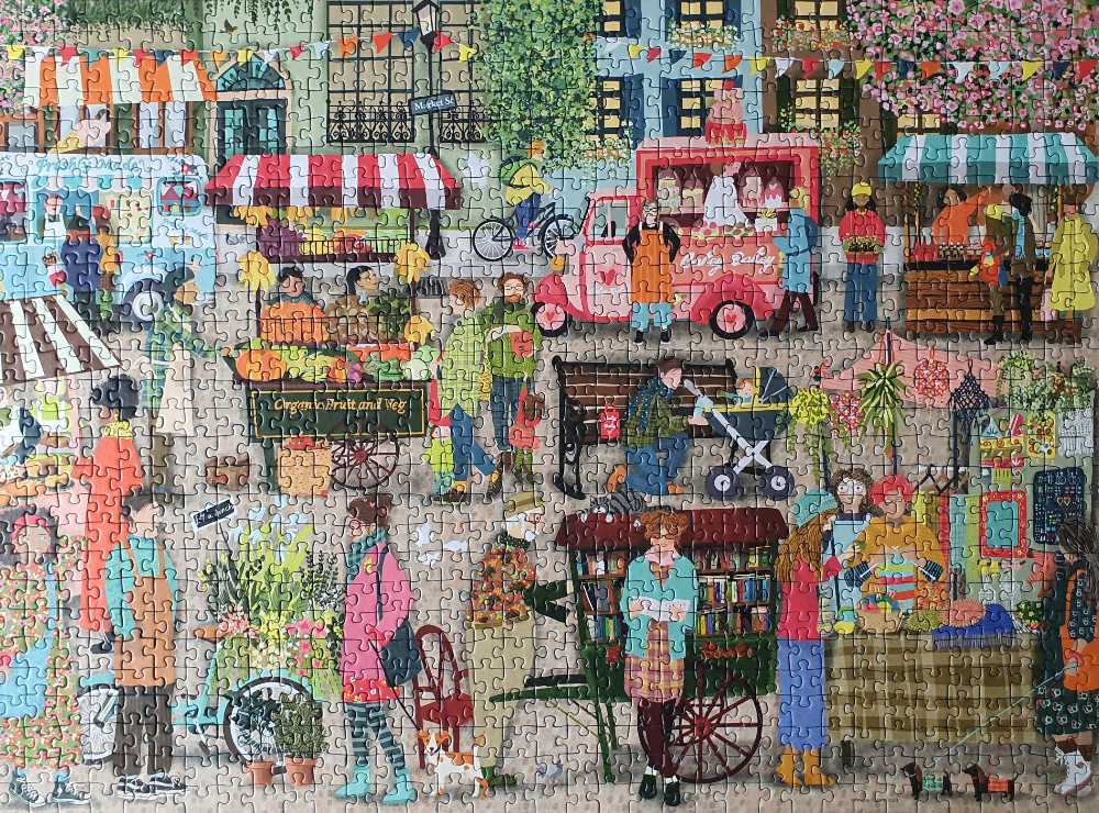 Street Market  - Ravensburger puzzle collectible [Barcode 4005555012603] - Main Image 2