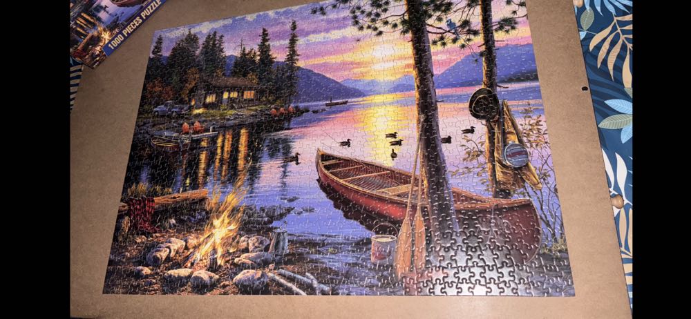 Sunset Bu The Lake  puzzle collectible - Main Image 2
