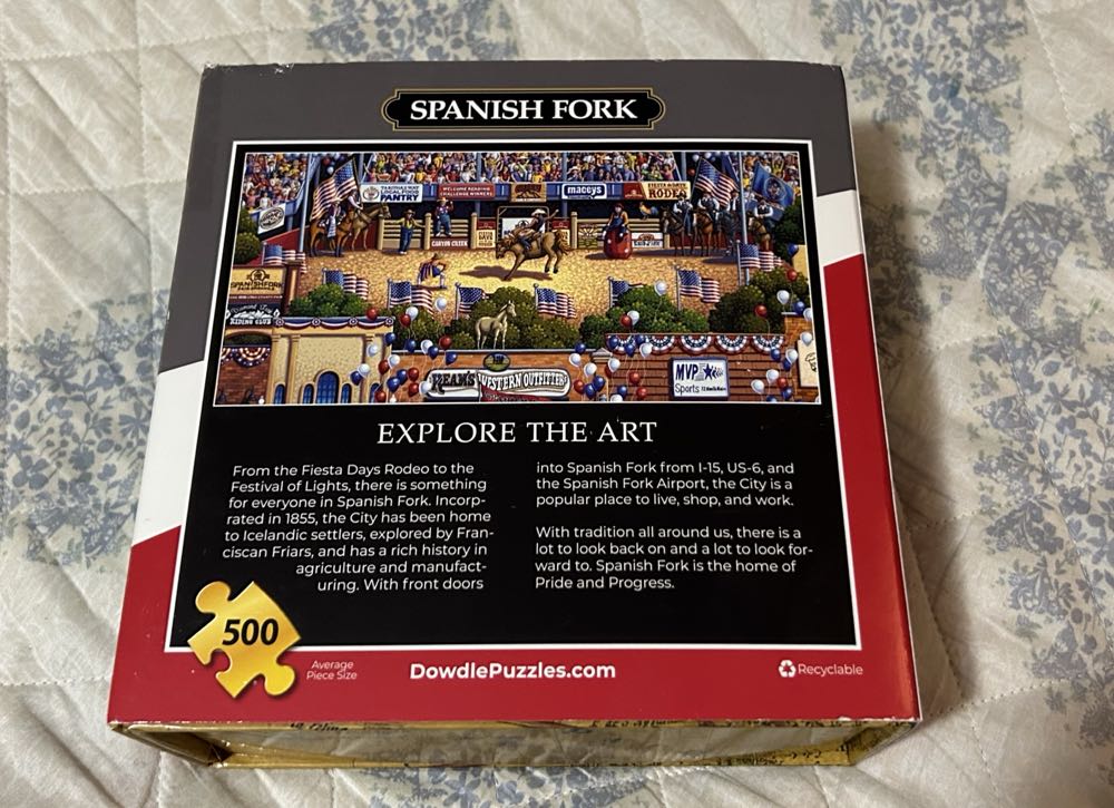 Spanish Fork - Dowdle puzzle collectible [Barcode 671095005258] - Main Image 4