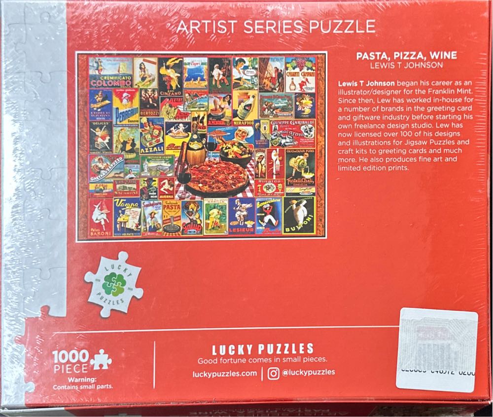 Pasta, Pizza, Wine - Lucky Puzzles puzzle collectible - Main Image 2