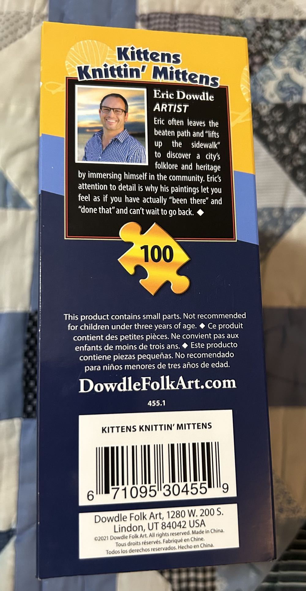 Kittens Knittin’ Mittens - Dowdle puzzle collectible [Barcode 671095304559] - Main Image 2