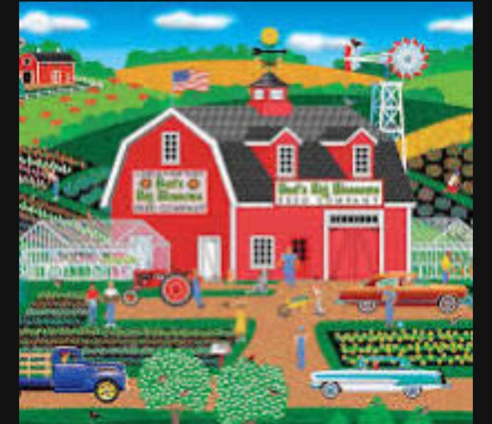 Bud’s Big Blossoms Home Country Mark Frost Pcs ... - Craz-Z-Art puzzle collectible [Barcode 4895145412674] - Main Image 3