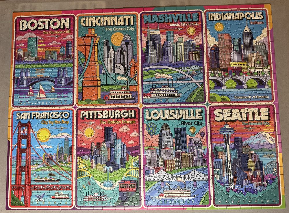 Travel Posters  - Ceaco puzzle collectible [Barcode 021081242097] - Main Image 2