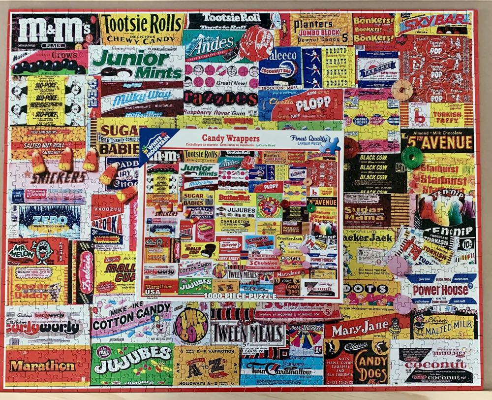 Candy Wrappers - White Mountain 🇺🇸 puzzle collectible [Barcode 724819254378] - Main Image 3
