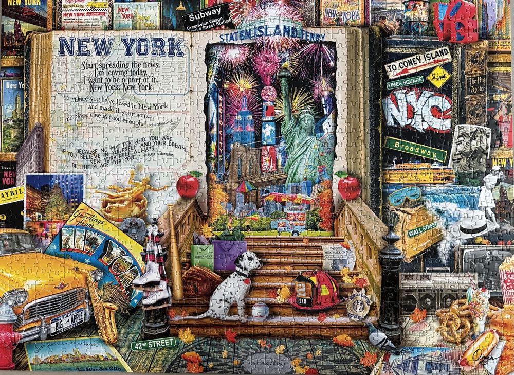 Life Is An Open Book New York💃 - Buffalo puzzle collectible - Main Image 2