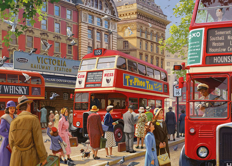 Victoria Station - Falcon de luxe puzzle collectible [Barcode 8710126021873] - Main Image 2