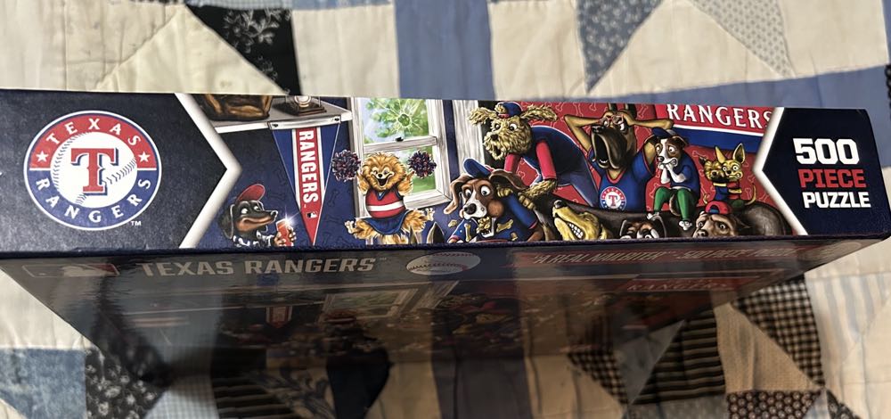 Texas Rangers “A Real Nailbiter” - Purebred Puzzles puzzle collectible [Barcode 810052502496] - Main Image 2
