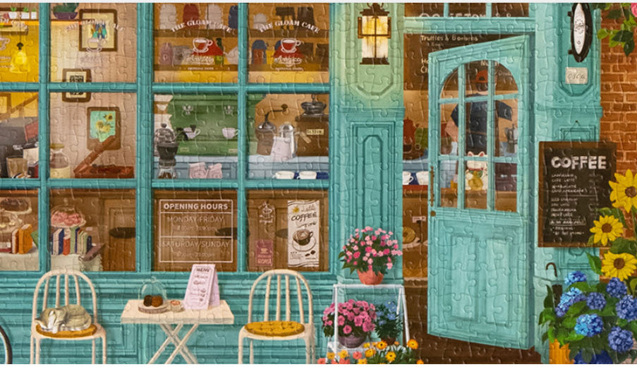 Coffee Shop - Momibook puzzle collectible [Barcode 4810001294] - Main Image 2