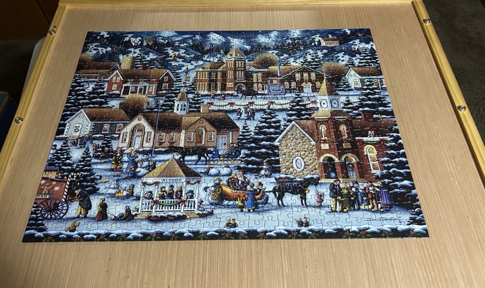 Alpine Christmas -SOLD - Dowdle puzzle collectible [Barcode 671095050043] - Main Image 3