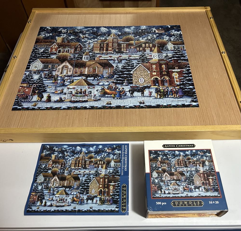 Alpine Christmas -SOLD - Dowdle puzzle collectible [Barcode 671095050043] - Main Image 4
