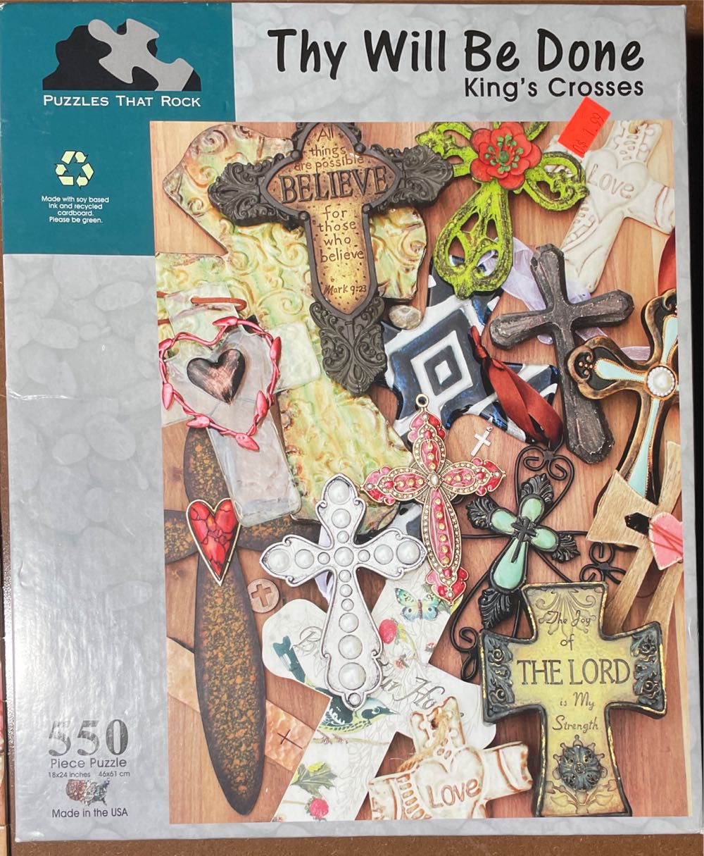 New Thy Will Be Done King’s Crosses - Puzzles That Rock puzzle collectible [Barcode 636947234576] - Main Image 2