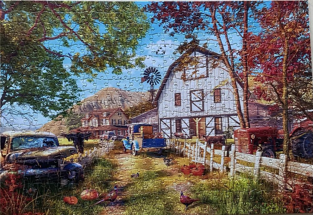 Autumn Farmlands - Buffalo puzzle collectible [Barcode 079346332625] - Main Image 2