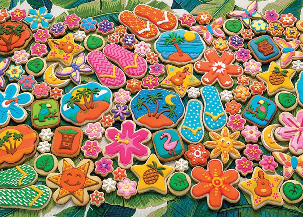 Tropical Cookies - Cobble Hill puzzle collectible [Barcode 625012402200] - Main Image 2