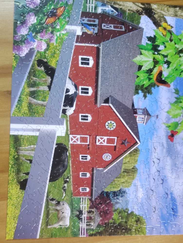 Pleasant Pasture (Jerry Kramer )  puzzle collectible - Main Image 3