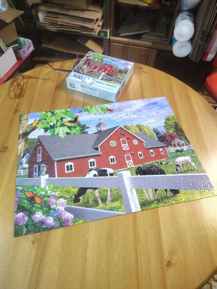 Pleasant Pasture (Jerry Kramer )  puzzle collectible - Main Image 4