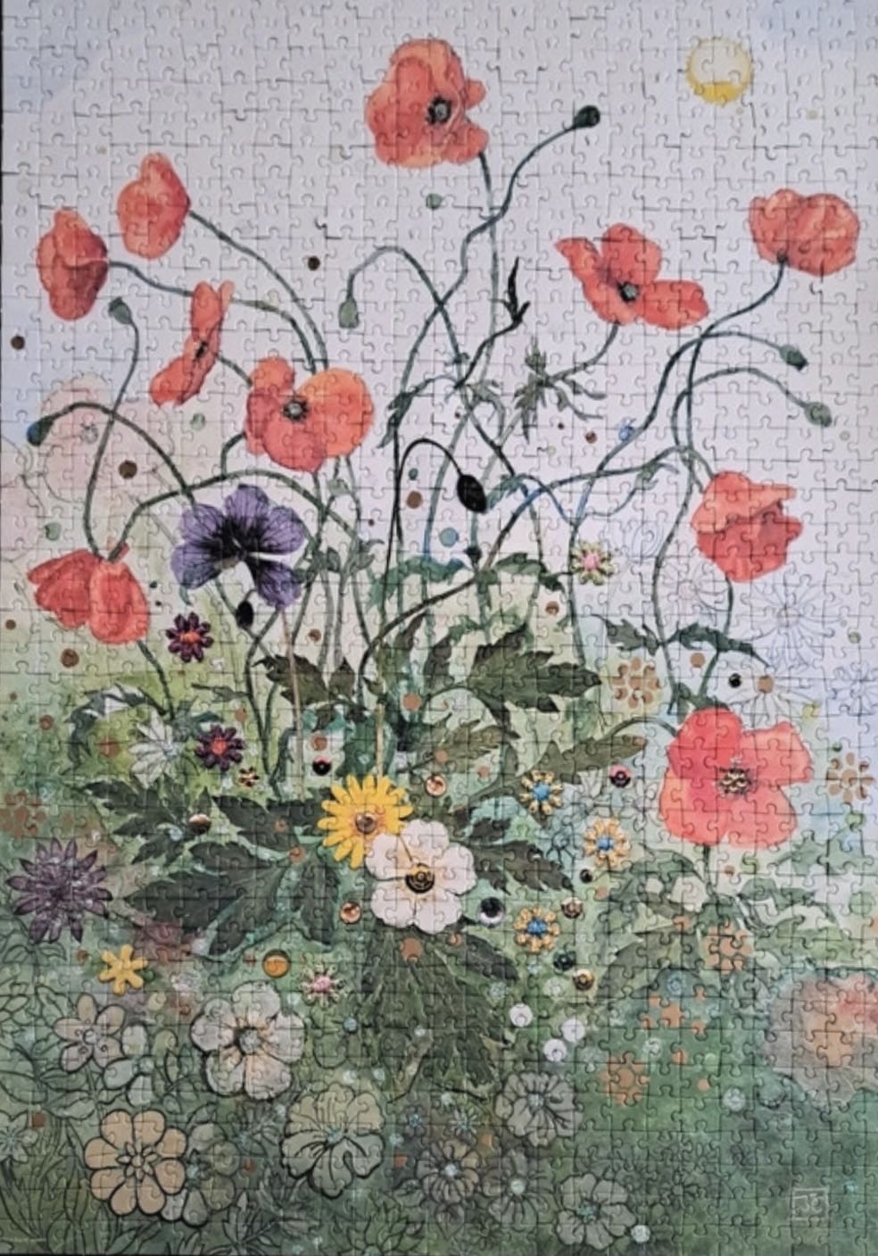 Red Poppies 🟦🇨🇦 - Heye Puzzle puzzle collectible [Barcode 4001689297749] - Main Image 3