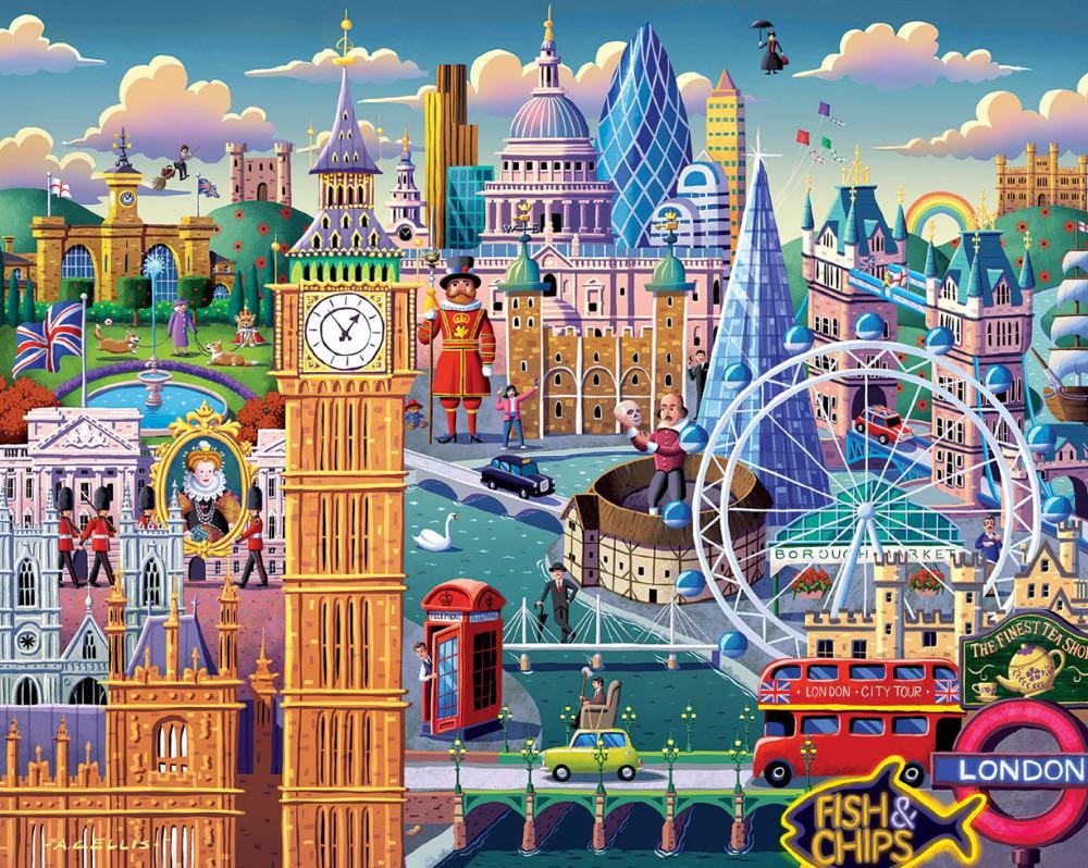 London (NIB) NFT - Boardwalk Puzzle Company puzzle collectible - Main Image 2
