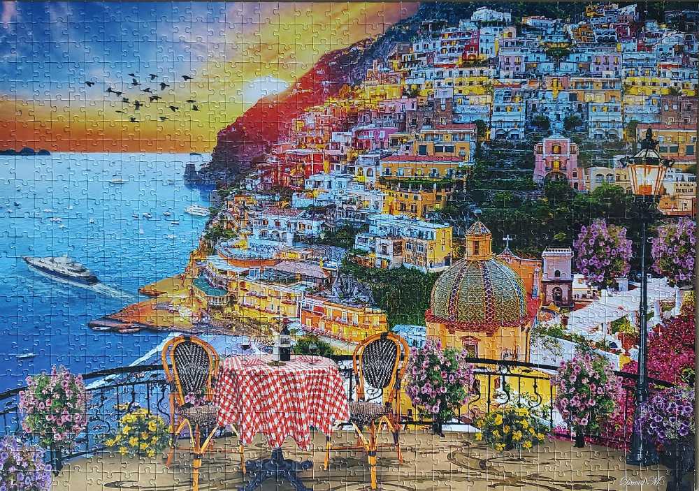 Gold Finch and Wisteria