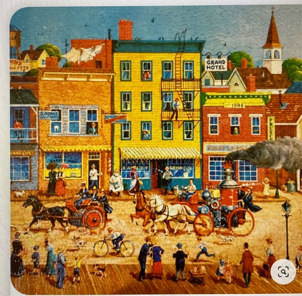 Gold Finch and Wisteria