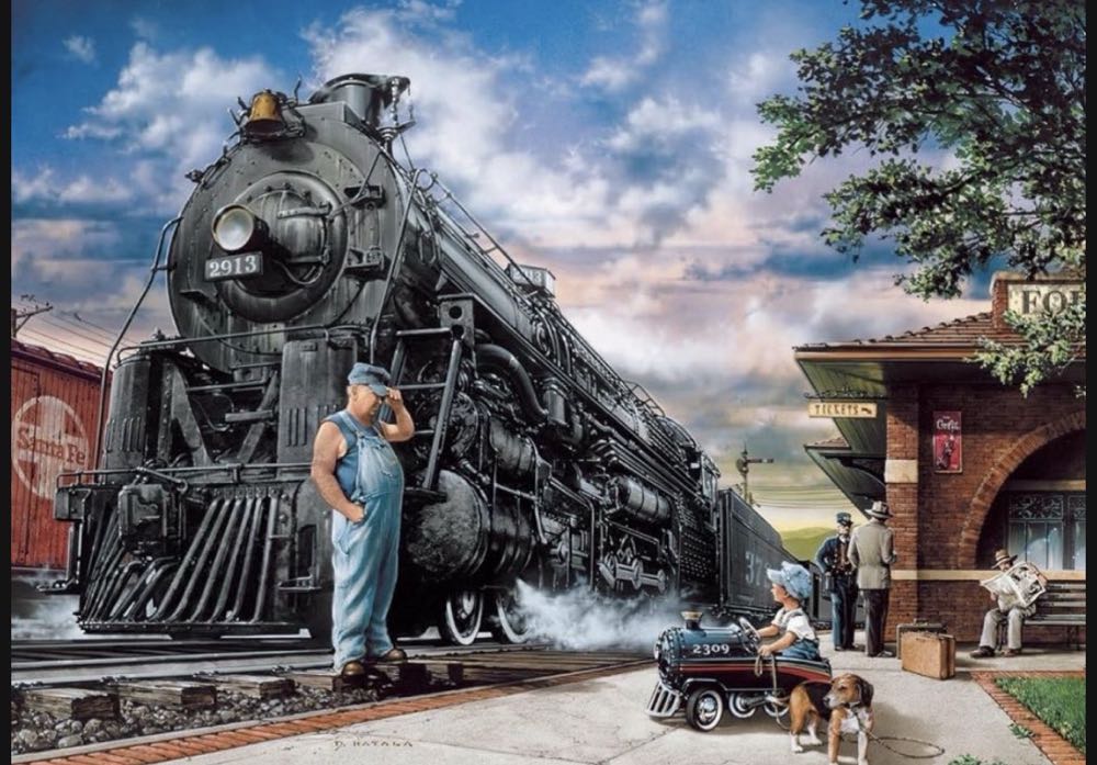 Railway Dreams - Master Pieces puzzle collectible [Barcode 705988724466] - Main Image 2