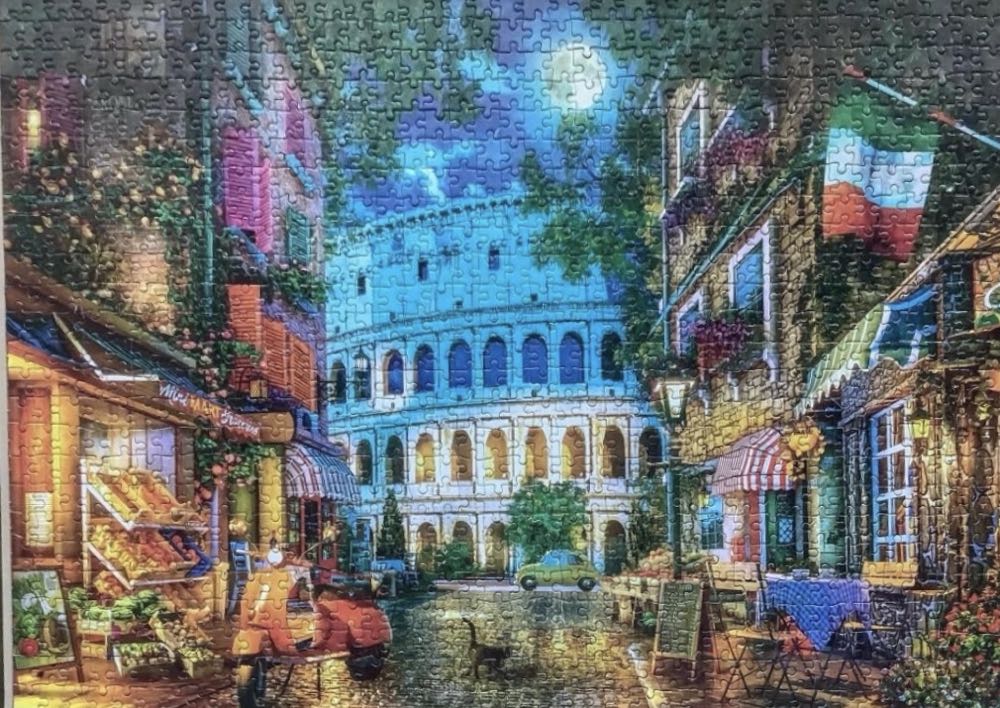 The Colosseum By Moonlight - Gibsons puzzle collectible [Barcode 5012269063882] - Main Image 3