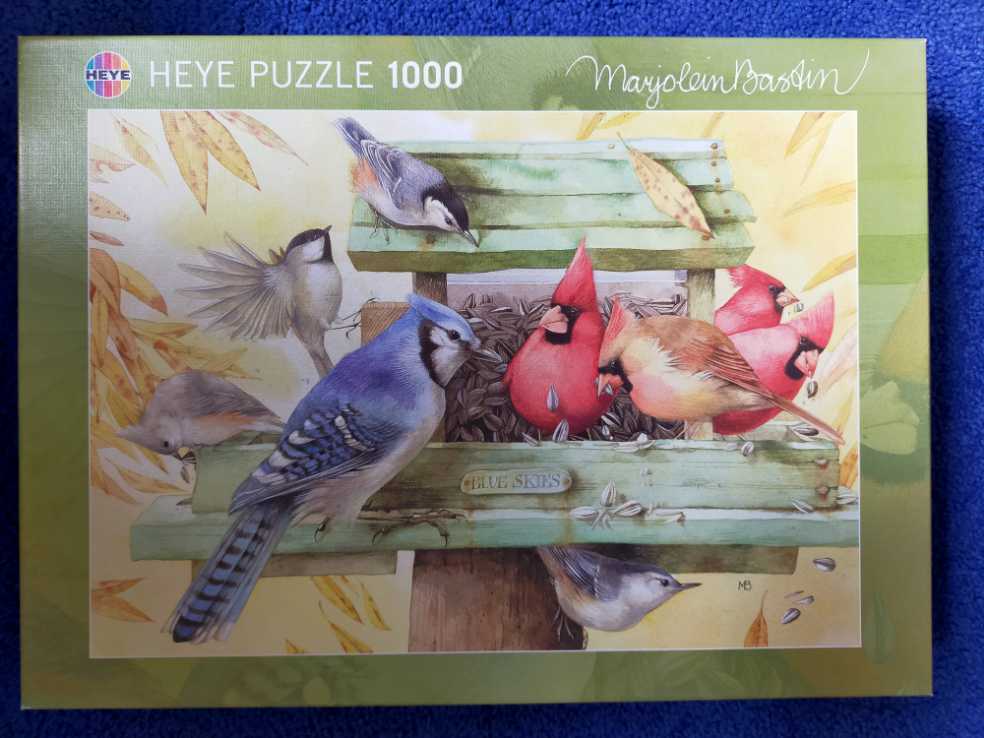 Marjolein Bastin. Vogels In Voerhuisje  puzzle collectible - Main Image 4