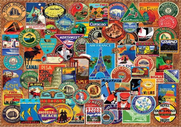 Suitcase Stickers - Buffalo puzzle collectible [Barcode 079346134298] - Main Image 2