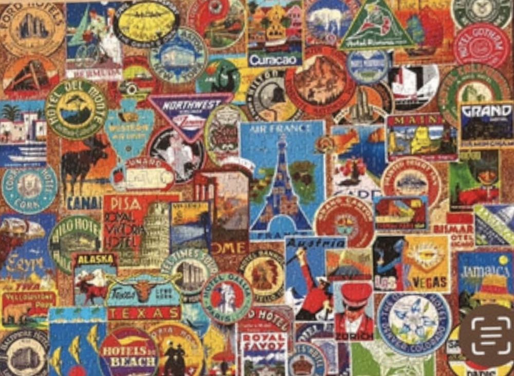 Suitcase Stickers - Buffalo puzzle collectible [Barcode 079346134298] - Main Image 3