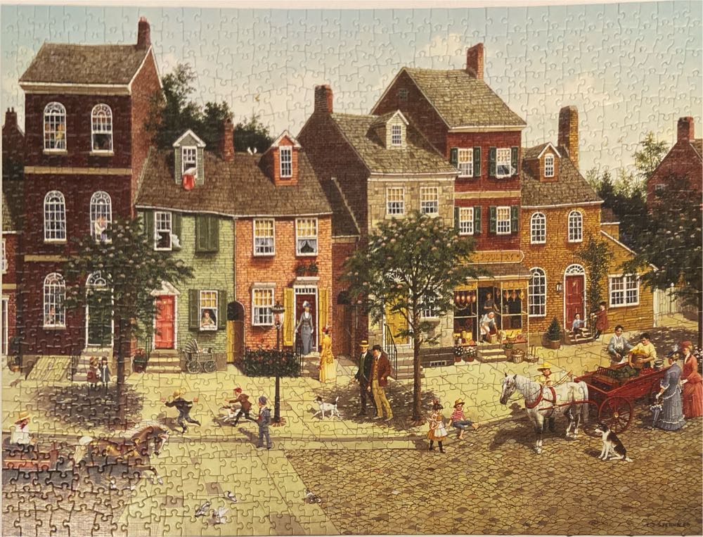 The Curve In The Square - Cobble Hill puzzle collectible [Barcode 625012402033] - Main Image 2