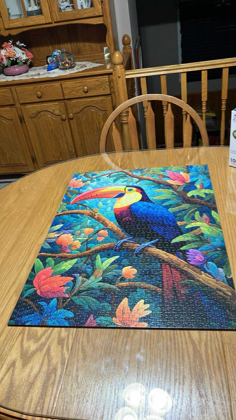 Mystical Mosaic: Toucan’s Paradise - Cross & Glory puzzle collectible [Barcode 850050598497] - Main Image 2