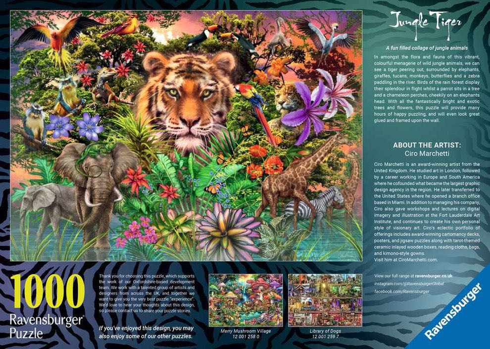 Jungle Tiger - Ravensburger puzzle collectible [Barcode 4005555012733] - Main Image 2
