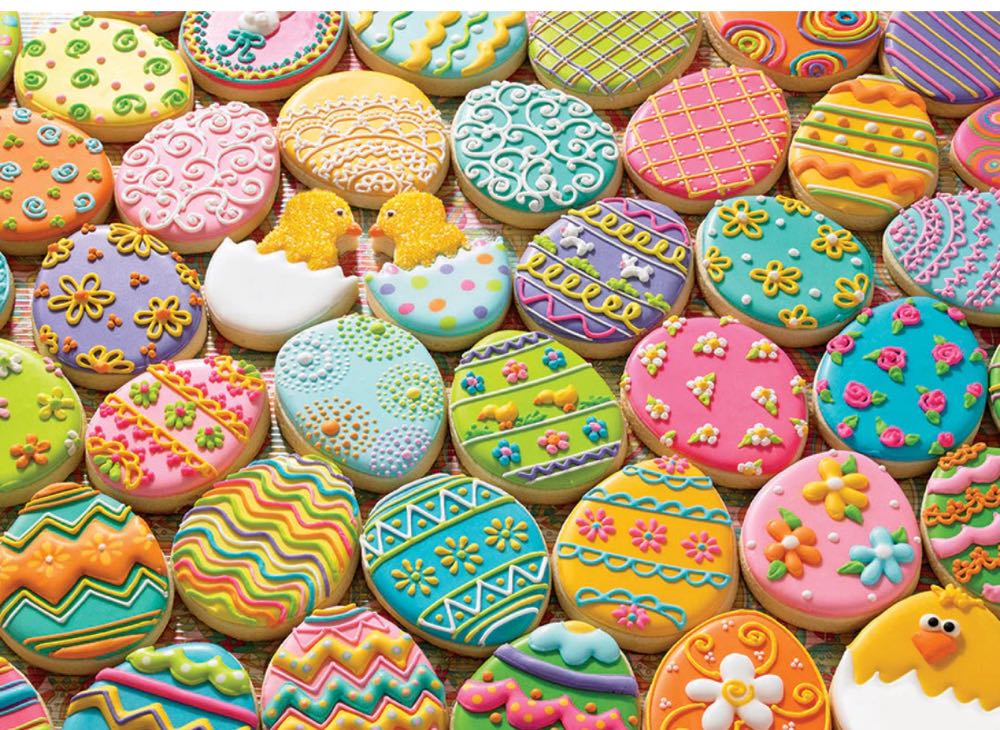 Easter Cookies - Cobble Hill puzzle collectible [Barcode 625012450430] - Main Image 2