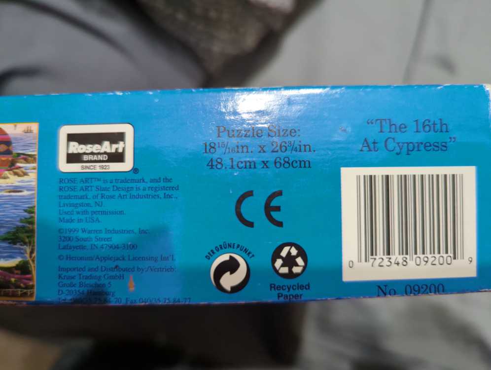 The 16th At Cypress  - RoseArt 🇺🇸 puzzle collectible [Barcode 072348092009] - Main Image 3