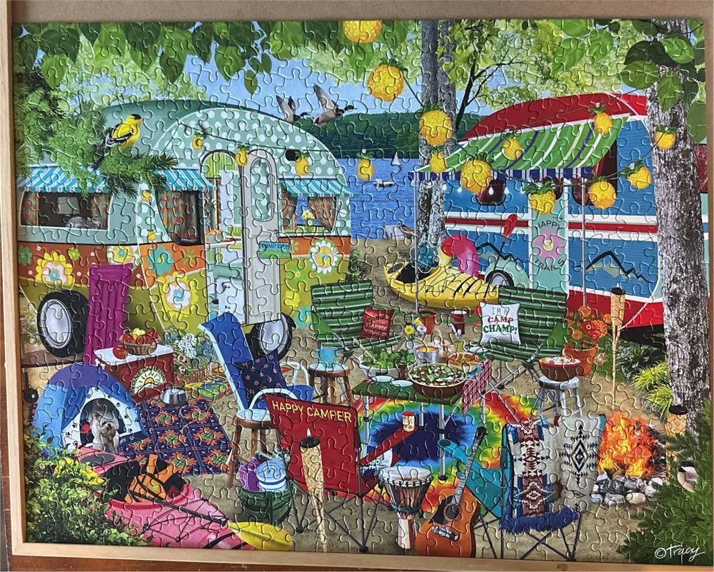Gone Camping - Ceaco puzzle collectible [Barcode 021081242912] - Main Image 2