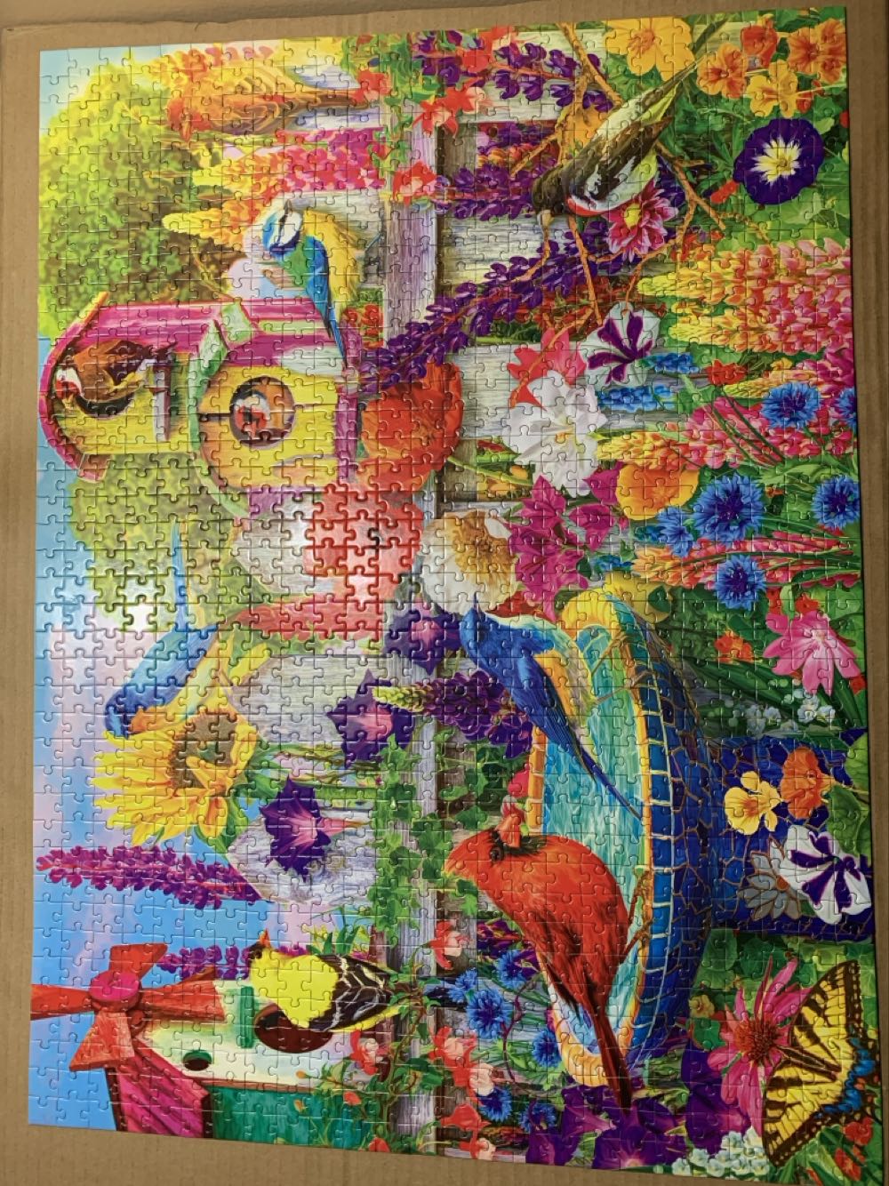 Bird Bath Garden - CraZArt puzzle collectible [Barcode 4895145487009] - Main Image 2