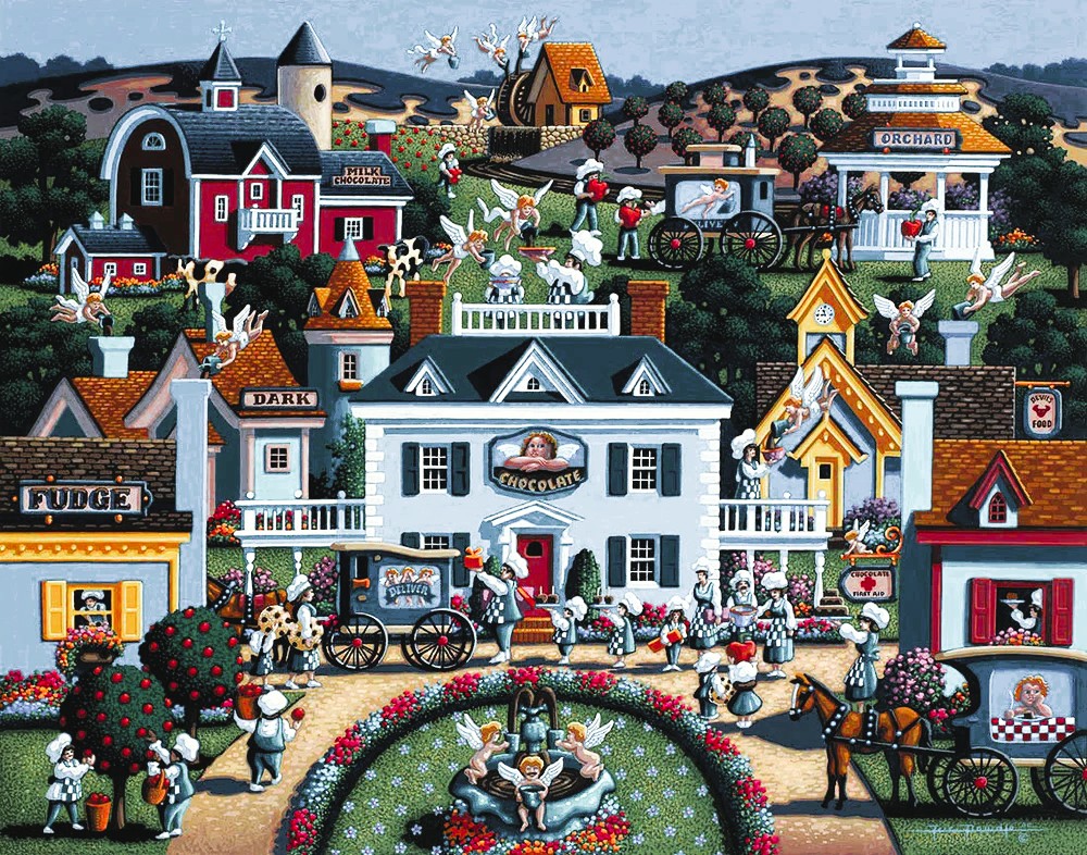 Chocolate From Heaven (V) Cheryl - Dowdle puzzle collectible [Barcode 671095050043] - Main Image 2