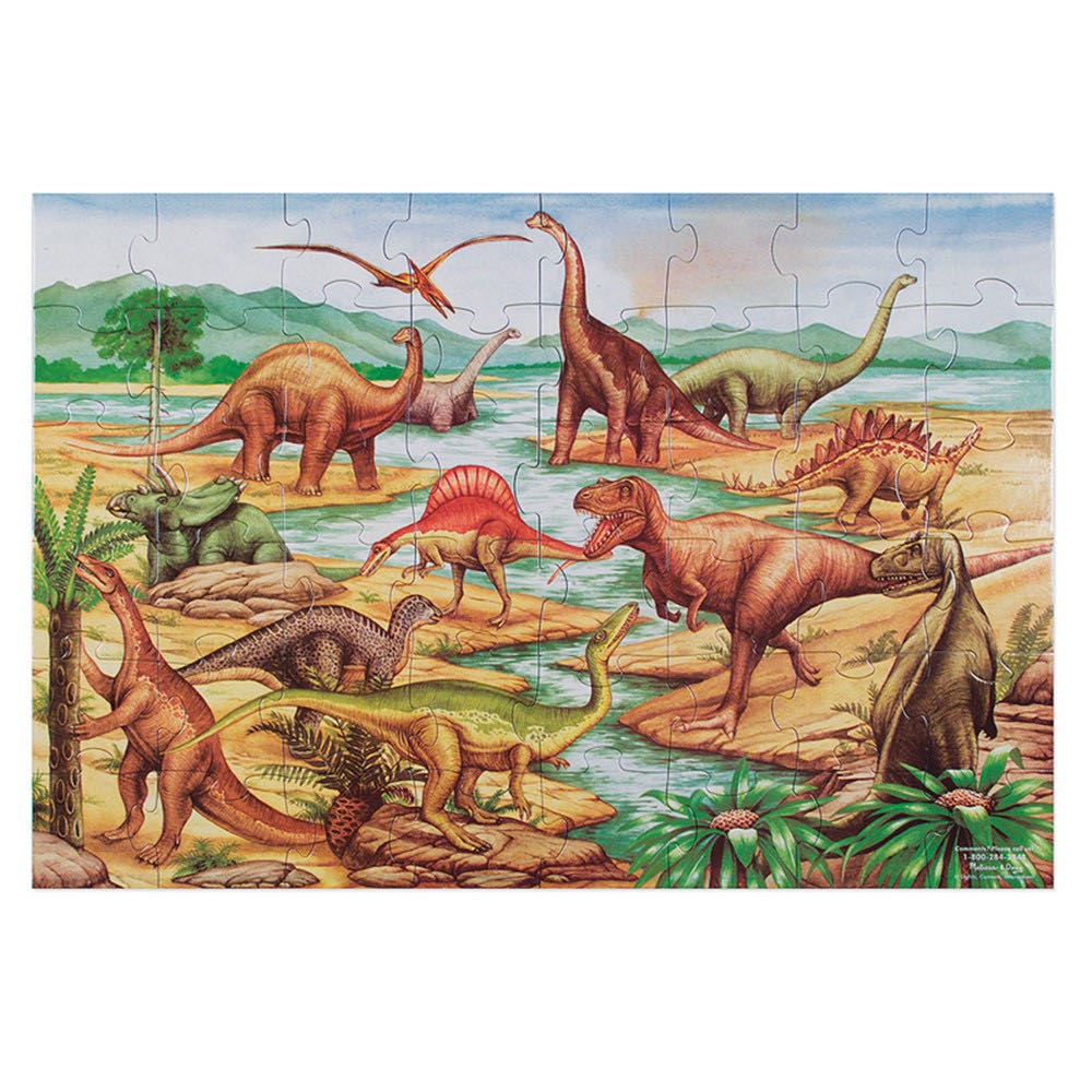 Dinosaurs Floor Puzzle - Melissa & Doug puzzle collectible [Barcode 707005019777] - Main Image 2